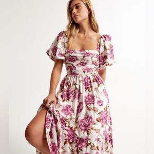 Abercrombie & Fitch Emerson puff sleeve dress